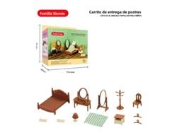 Autobús escolar con animales del bosque para excursiones, bricolaje, muebles de simulación, juguete para niñas. Mdug