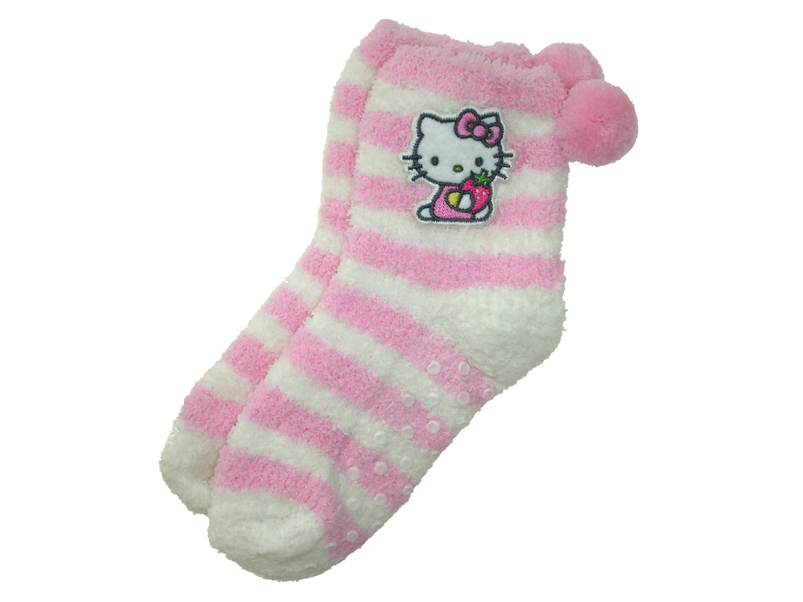 Calcetines infantiles con rayas de Hello Kitty