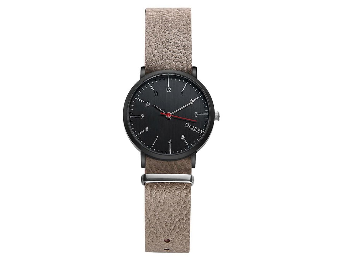 Reloj De Cuarzo Analógico Para Hombre Con Correa De Pu Gaiety (gris)