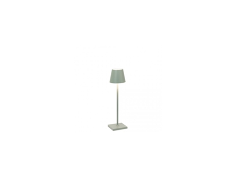 Lámpara de Mesa Poldina Pro Micro Salvia led recargable y regulable ZAFFERANO