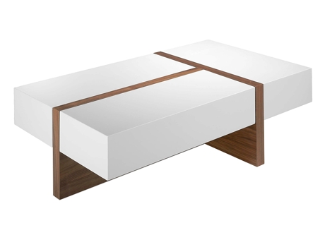 Mueble de Apoyo ANGEL CERDÁ 2060 (Nogal, Blanco - 120 x 70 x 35 cm)