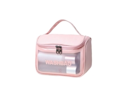 2026-bolsa De Maquillaje Linjou Rosa, Translúcida Clamshell Para Viajes Mujeres Hombres Niñas
