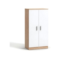 Zapatero Liam 55 DUEHOME en roble canadiense Artik White (55x108x36 cm)