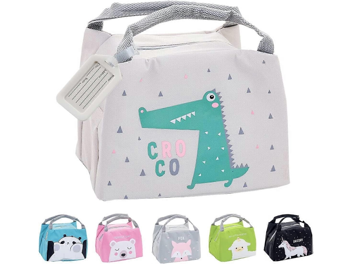 Bolsa De Almuerzo Para Niña (beige) Con Aislamiento, Ligera, Plegable Y Multifuncional Para Escuela Y Picnic