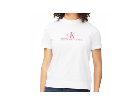 Camiseta CALVIN KLEIN (M - Blanco)