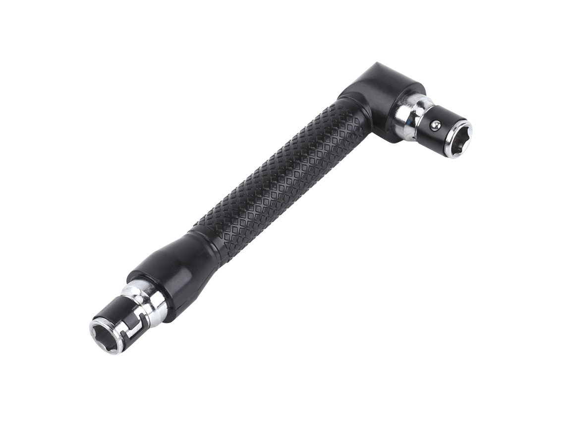 Llave de vaso hexagonal en forma de L de 1/4 de pulgada con doble cabezal (sin marca)