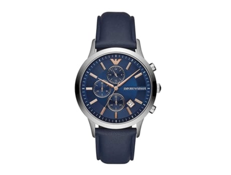 Reloj EMPORIO ARMANI Hombre (Piel - Azul)