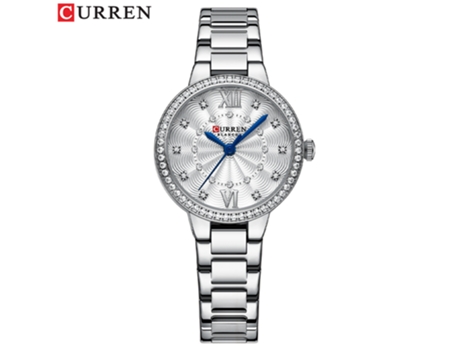 Relojes de Ocio a Prueba de Agua para Mujer Relojes de Moda para Mujer Reloj de Pulsera con Banda de Acero Inoxidable-Concha Blanca Blanca LUUCOZK