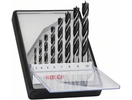 Conjunto de Brocas BOSCH para Madera Robust Line - 8 Un - 3 - 10 mm