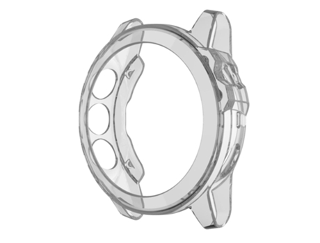 Adecuado para caja de reloj transparente de TPU Garmin Fenix 5X y 5X Plus (blanco transparente)