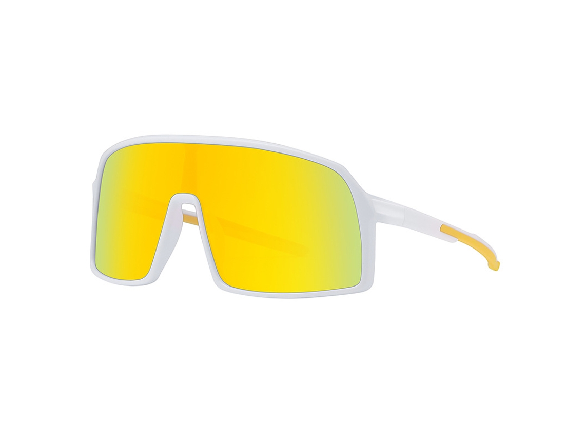Gafas De Sol Polarizadas Para Ciclismo Uv400 Anti-ultravioleta Gafas De Ciclismo Para Bicicleta De Montaña Blanco Amarillo Gertiz