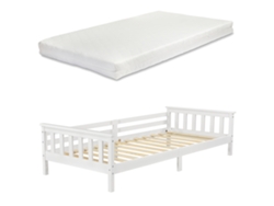Estructura de Cama Infantil [EN.CASA] (Blanco - Madera - 90x200 cm)