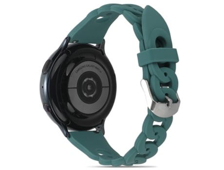 Correa de Silicona 20mm diseño circular para Garmin Venu 2 Plus/Samsung Galaxy Watch4 - pista
