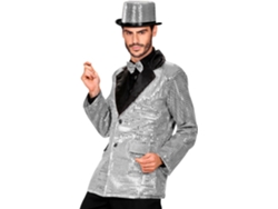 Widmann Milano Disfraz Chaqueta De Lentejuelas B0ctj66t Nuevo (talla M-l) Plata