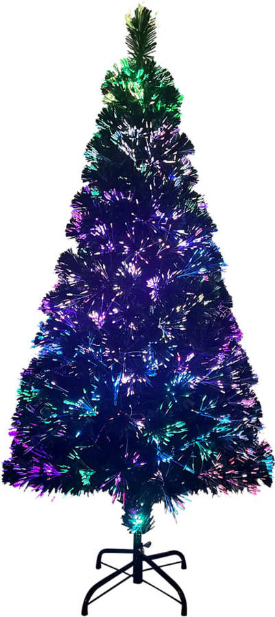Árbol de Navidad Artificial con Soporte VIDAXL 321027 (Verde - 150 cm - Fibra Ótica)