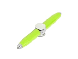 Ats-bolígrafo Anti Ansiedad Con Rotación Y Luz Led Metalico Reductor De Estrés Para Pensar Y Dedos Verde