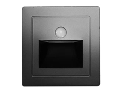 2026-luz De Escalera Solar Con Sensor De Movimiento Led Empotrado 6000k Para Escaleras, Pasillos Y Jardines Negro