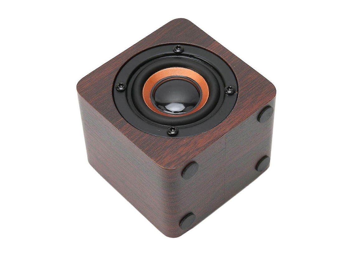 Altavoz Bluetooth inalámbrico retro multifuncional para el hogar, viajes y actividades al aire libre, Yunzii Walnut