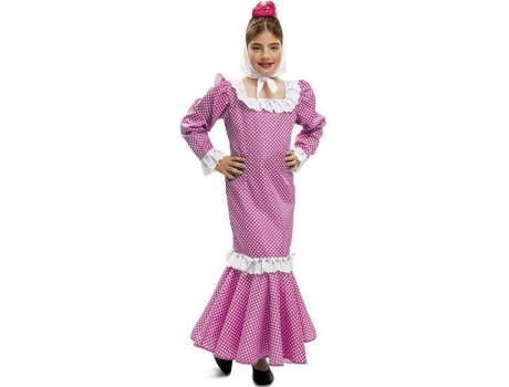 Disfraz de Niña DISFRAZZES Madrileña Rosa (Talla: 5 a 6 años)