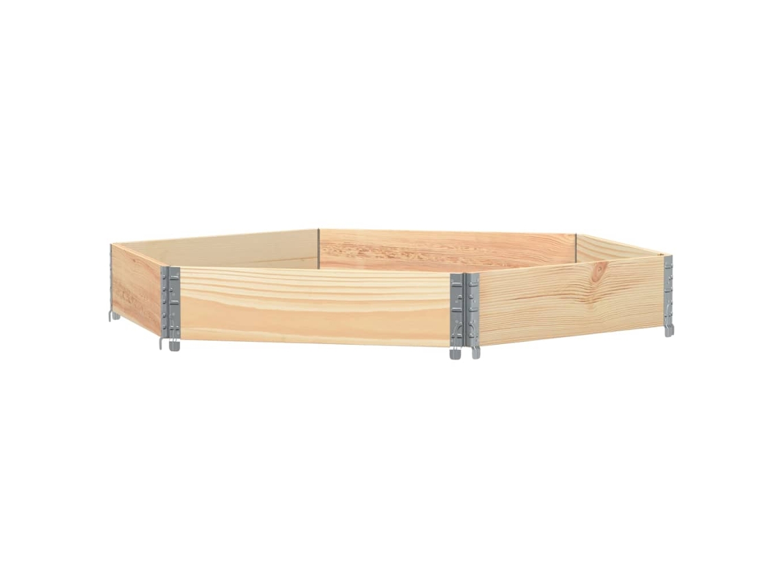 Collar De Palet VIDAXL Marrón Madera de pino (160x160 cm)