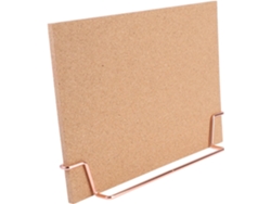 Tablero de corcho con base de madera, ideal para mensajes y notas en oficinas y hogares. SFUSHOS