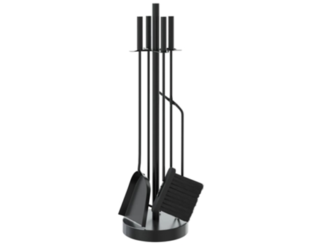 Conjunto 5 de herramientas para chimenea VIDAXL acero (18x66 cm)