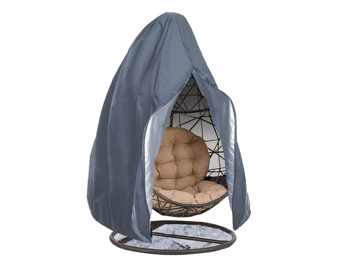 KOFIHETY Funda para Silla de Huevo de Exterior con Cremallera, Funda para Columpio de Jardín, 115x190cm