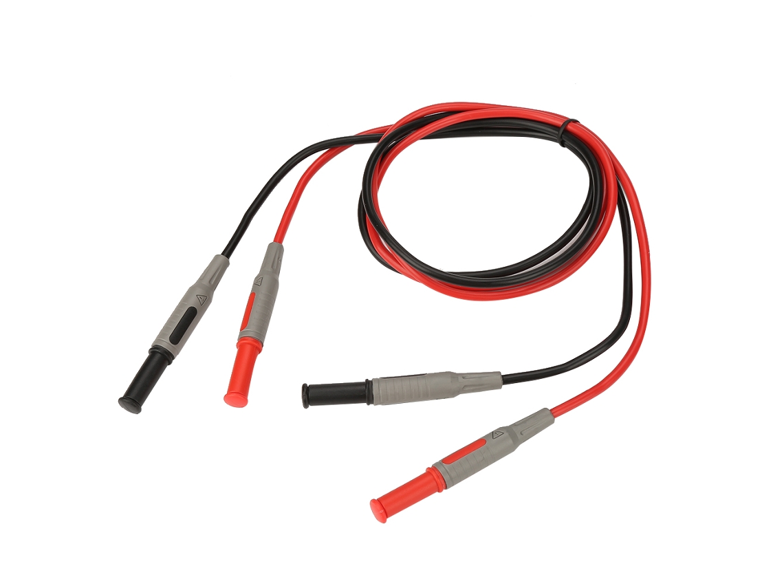 Cable De Prueba Tipo Banana P1032 De 4 Mm, Moldeado Y Recto Para Multímetro, 100 Cm, 15 A, 1000 V.