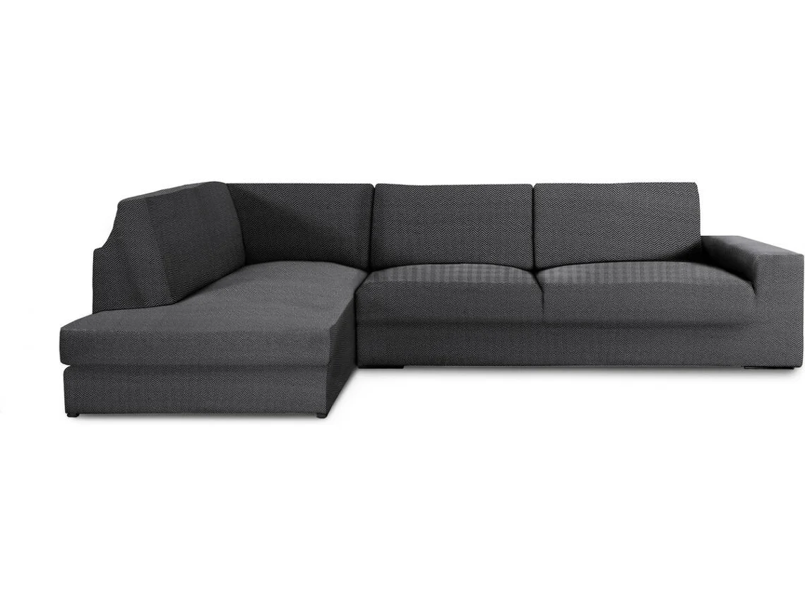 Funda de Chaise Longue Rinconera Izquierda EYSA Premium Jaz Tejido Multielástico (500 x 110 x 120 cm - Poliéster y Algodón - Gris Oscuro)