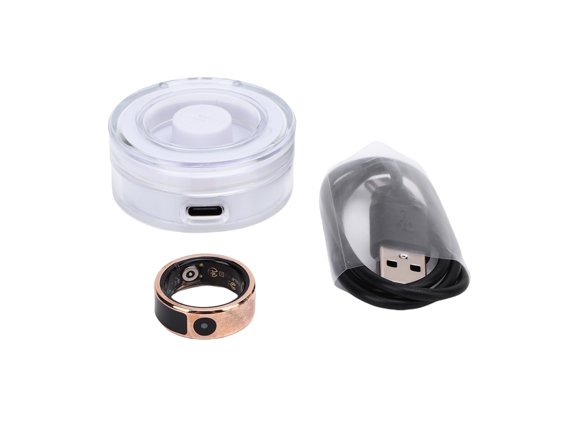 Anillo Inteligente Con Pantalla Táctil Anillo De Fitness Impermeable 5atm Control App Bt Tamaño 8