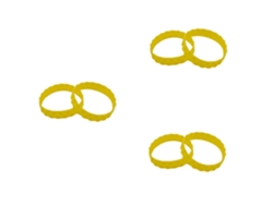 6pcs Robot Vacuum Cleaner Anti-skid Anti-wear Tire Skin For Xiaomi Mijia Irobot Sweeping Robot Accessories,yellow