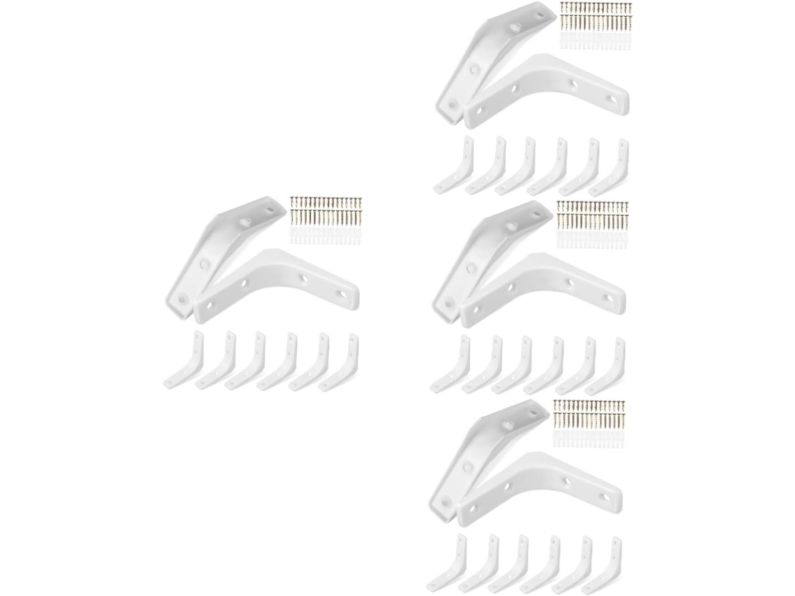 Soportes Para Estantes Flotantes De 32 Piezas, Soportes De Montaje En Pared De Alta Resistencia