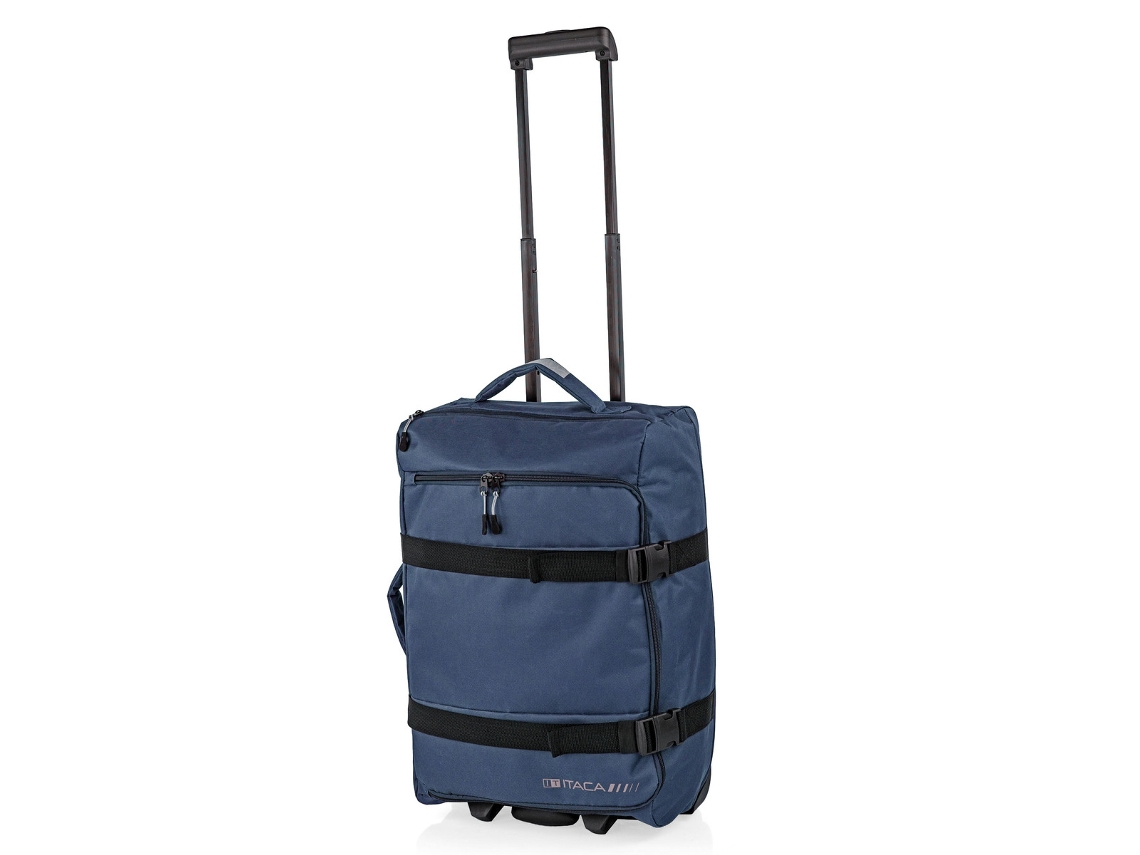 Maleta de cabina Alster azul con ruedas ITACA (35 x 55 x 20 cm, 36 l)