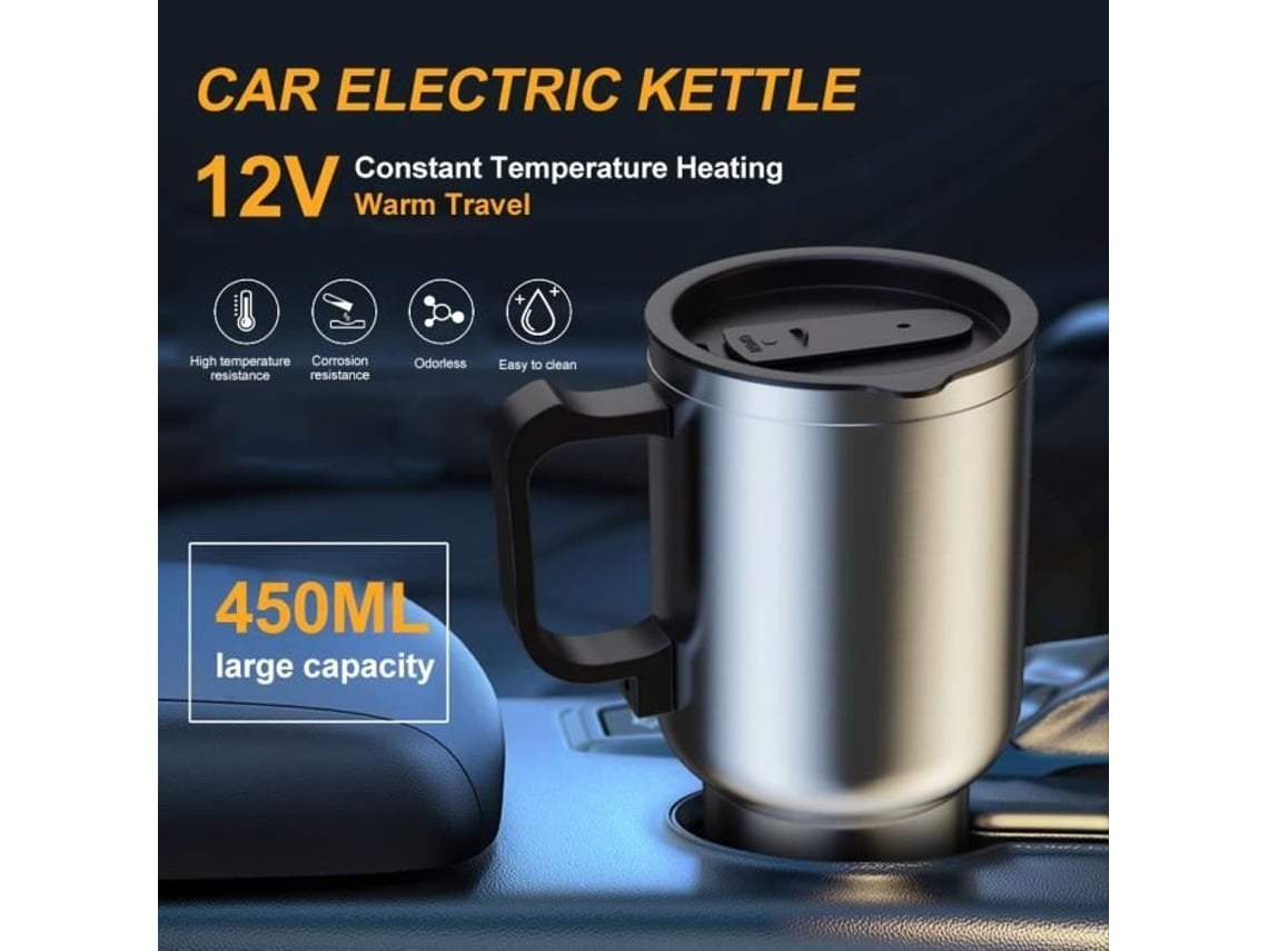 Calentador De Agua Eléctrico Vim De 450 Ml Y 12 V, De Acero Inoxidable, Para Mantener La Temperatura*.