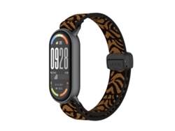 Correa para Xiaomi Smart Band 10/9/8 - Nylon elástico - Cabezal metálico - Hebilla magnética de plástico