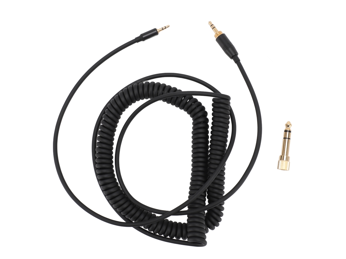 Cable De Auriculares En Espiral Con Conector Dorado Para Nc700 Qc45 Qc35 Qc25 Oe2 Soundtrue