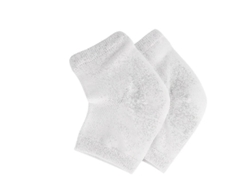 2026-medias De Talón Antifractura Con Gel Hidratante 3 Pares Blanca Para Pies Secos Y Rojos