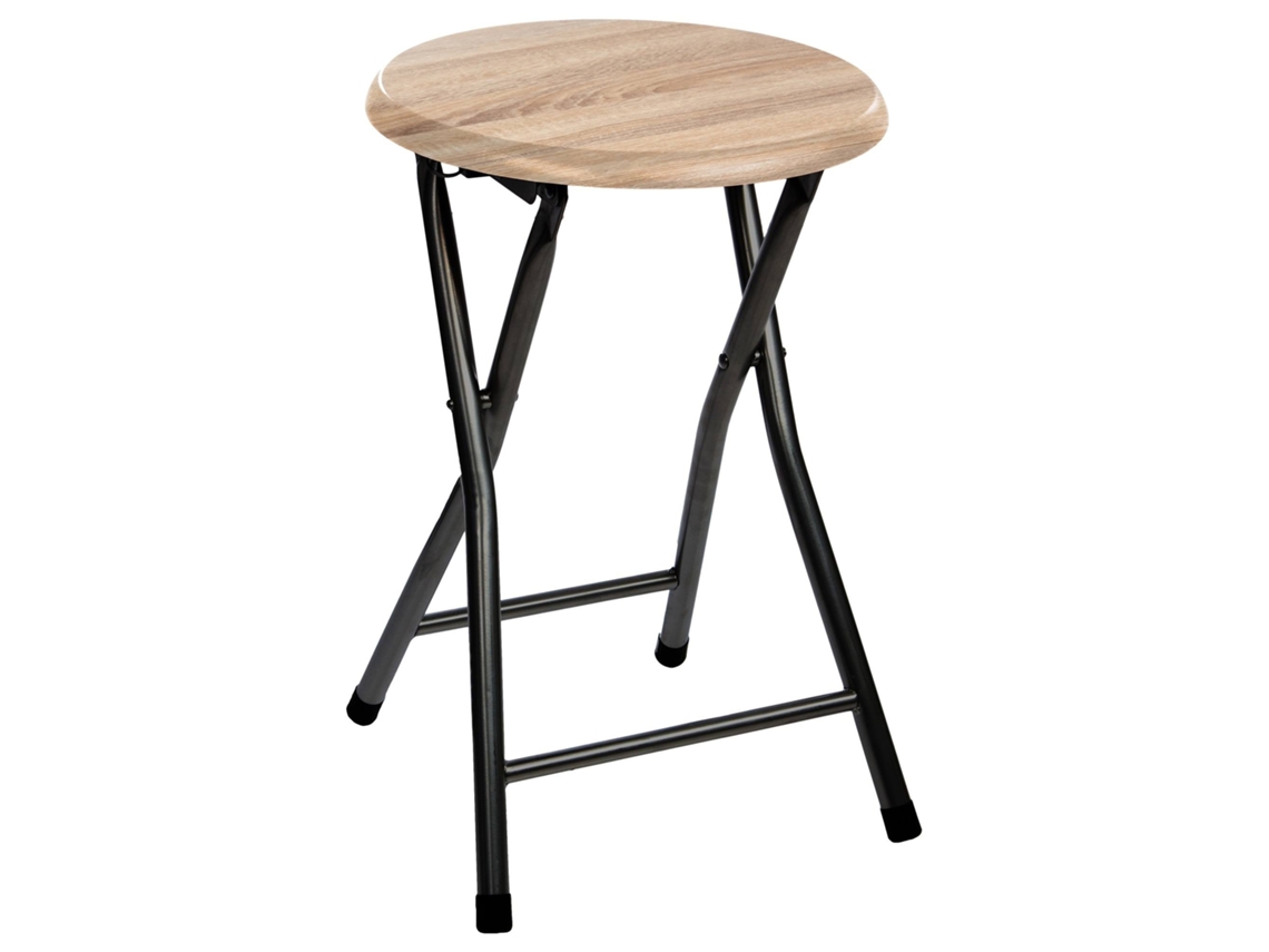 WELL HOME - Taburete plegable en panel de madera MDF