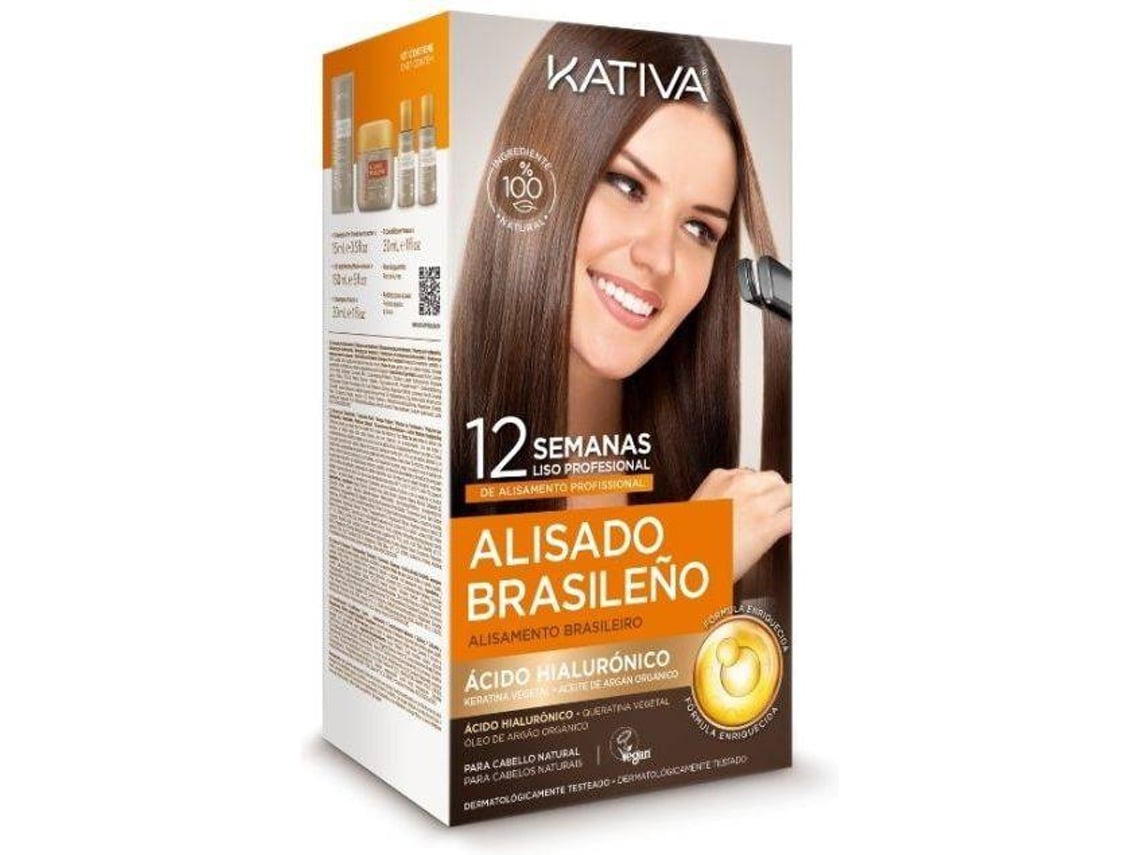 Kit de Alisado Brasileño KATIVA Ácido Hialurónico