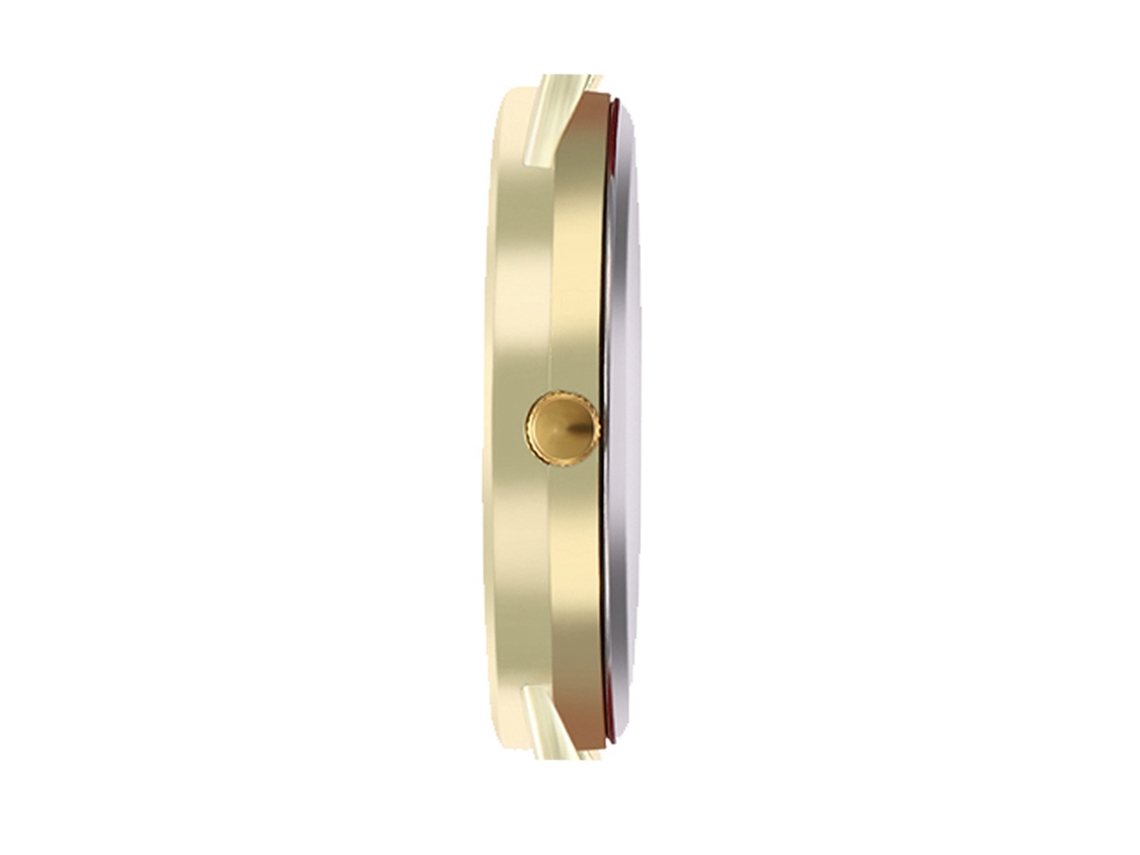 Reloj De Pulsera Analógico Con Bisel Redondo Y Movimiento De Cuarzo Moderno Y Elegante (rojo).