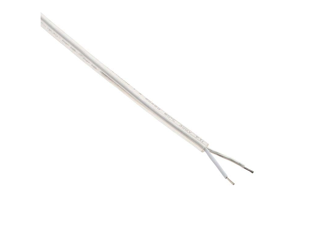 Cable Redondo Transparente 2X050mm Color Silver 1M LEDBOX