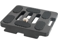 Placa De Aluminio De Liberación Rápida Con 3 Tornillos Y Canales De Montaje Para Los Pies.