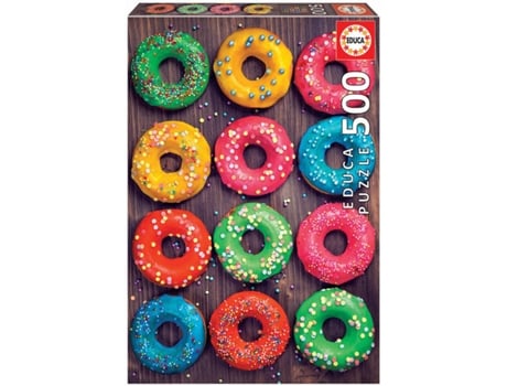 Puzzle EDUCA 500 Donuts de Colores (Edad Mínima: 12 Años - 500 Piezas)