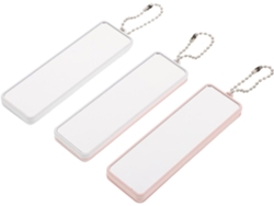 Mini Miroir De Maquillage De Poche 3 Pièces Blanc Rose Cerisier Y Clair Peigne Pliable Brosse In...
