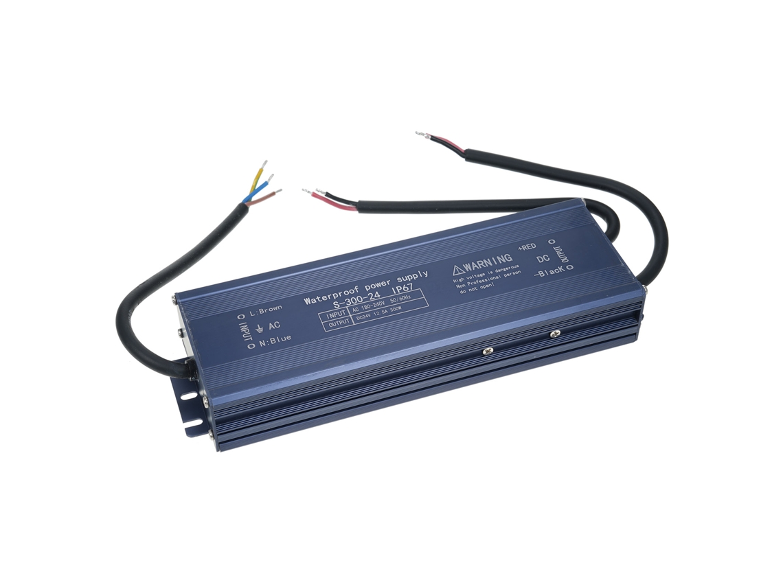 2026-fuente De Alimentación Transformador Led Impermeable Ip67 Ac 180-240v A Dc 24v 300w Para Tiras Led, Carteles Exteriores