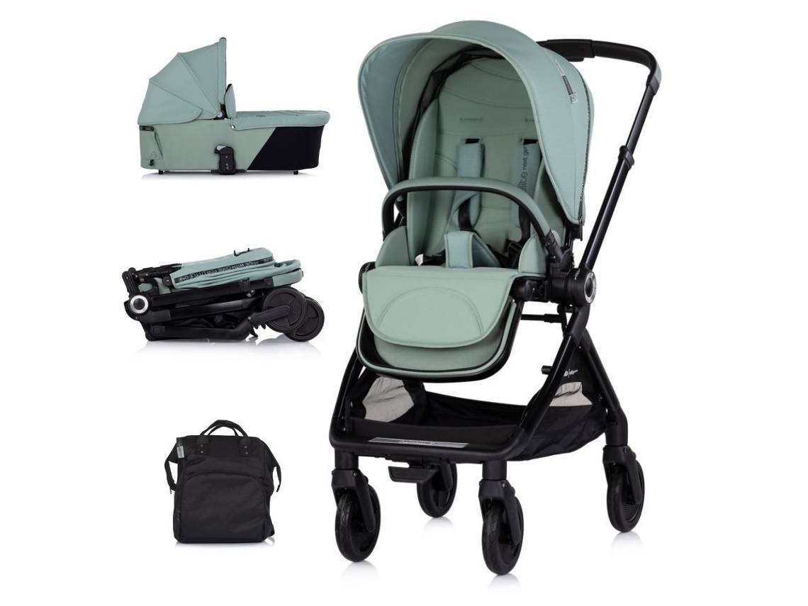 Carrito De Bebé Dúo Elite Next Gen Con Mango Reversible Hasta 22 Kg De Chipolino - Matcha