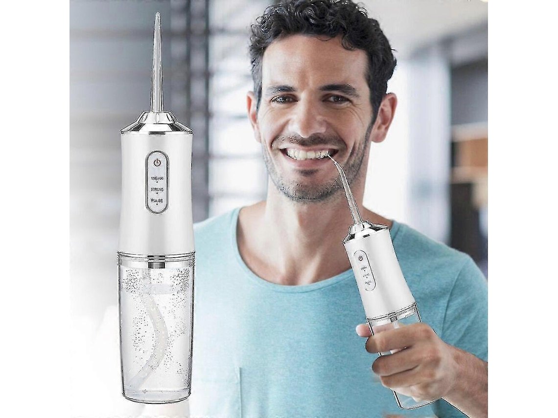 Irrigador bucal recargable por USB, chorro de agua dental portátil, depósito de agua de 220 ml, limpiador, Nostalgia88