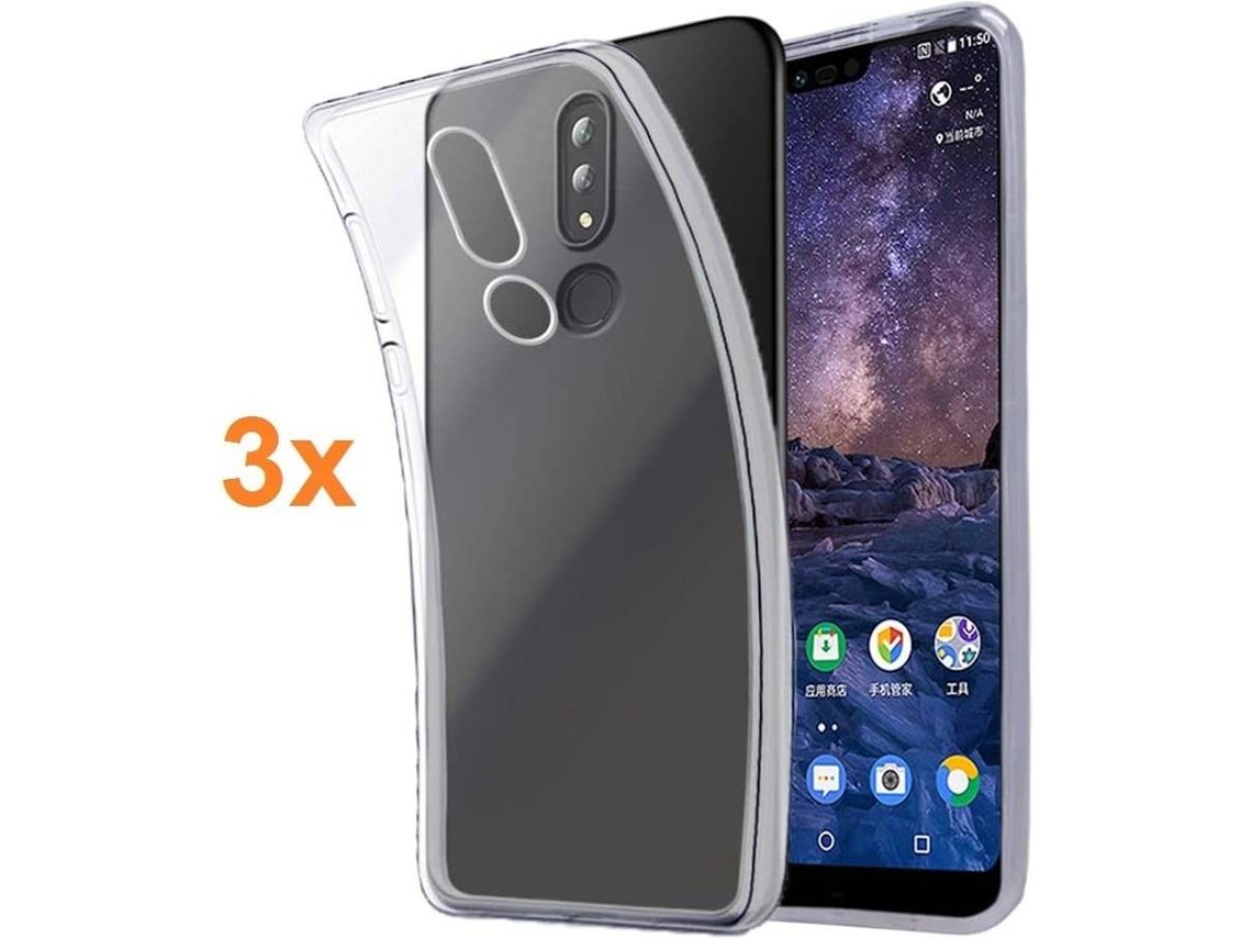 Carcasa Nokia 6.1 Plus 2018 X6 HONGWE. Transparente
