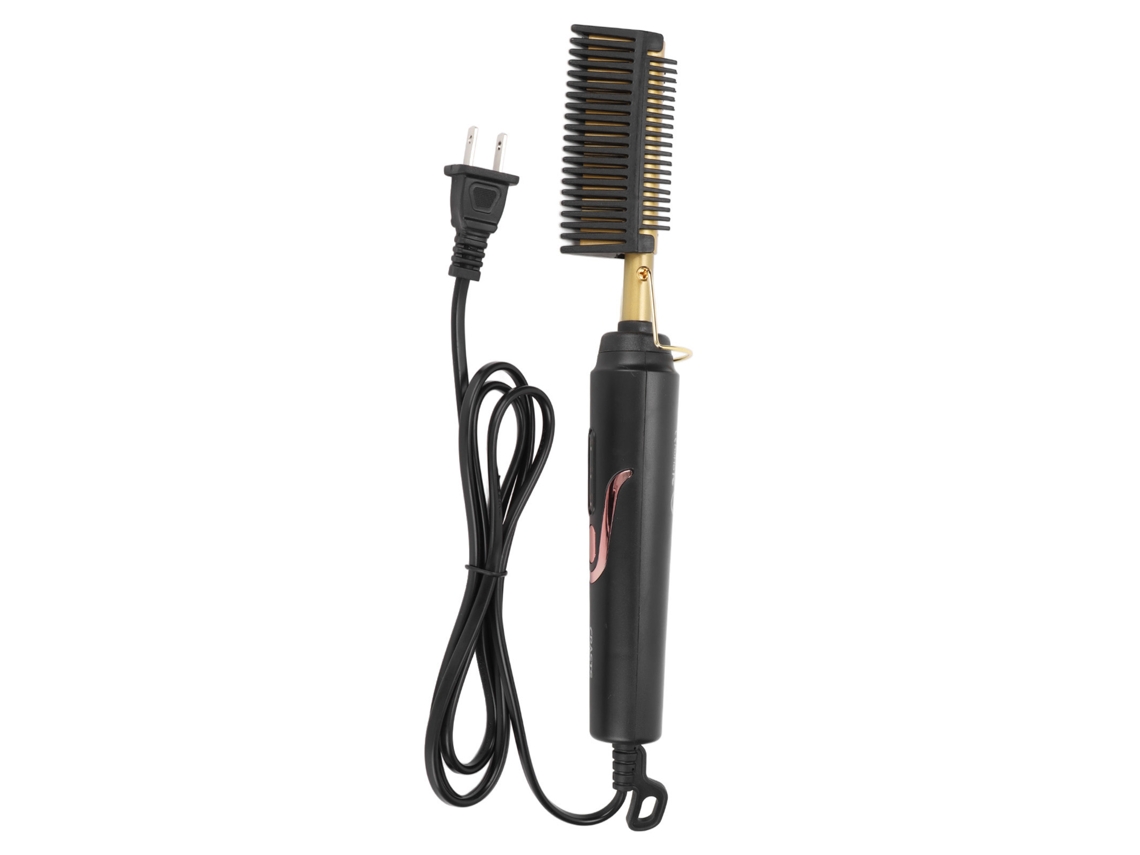 Pente De Alisamento Elétrico 2 Em 1 Com Aquecimento Rápido Para Cabelo Longo E Curto