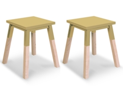 Banco MON PETIT MEUBLE FRANÇAIS de Madeira Maciça Assento 35 cm (2 unidades)